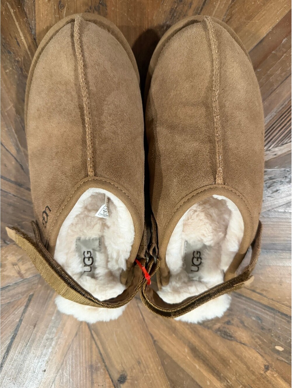 UGG Women’s Lanah Clog Slipper Chestnut Suede Size 8 Comfort Slide Mule